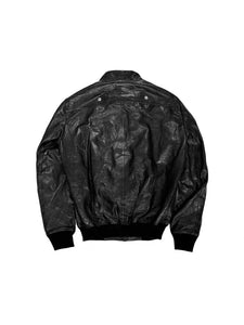 RICK OWENS - Leather Bomber - Hollywood Flight - AW25 - 09 BLACK